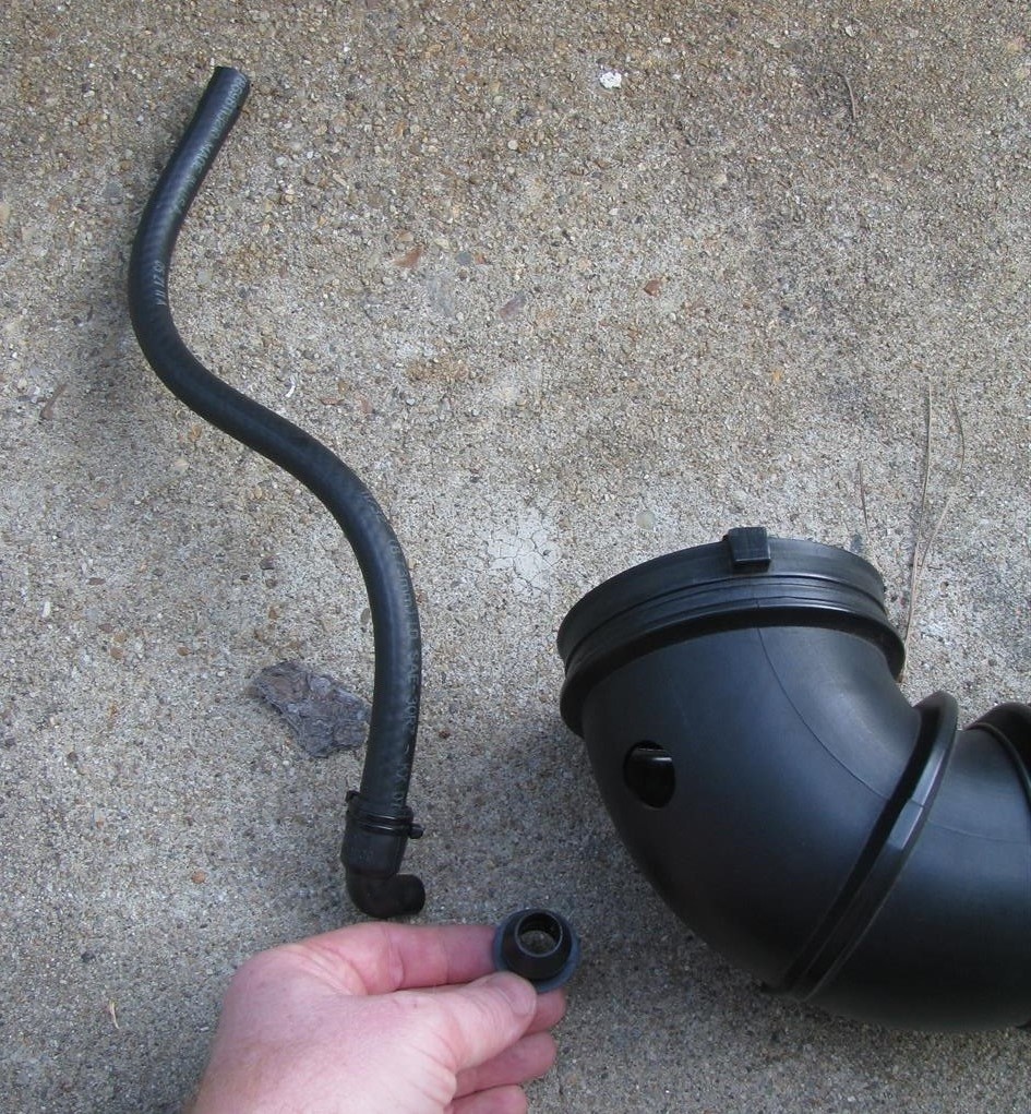 Air intake duct, broken